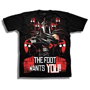 TMNT Shredder The Foot Clan Wants You Black T-Shirt